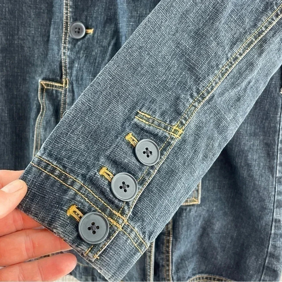 Ann Taylor Loft Button Jean Jacket Women's 4P 8274/1.8 b - Picture 7 of 10